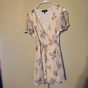 Floral wrap dress